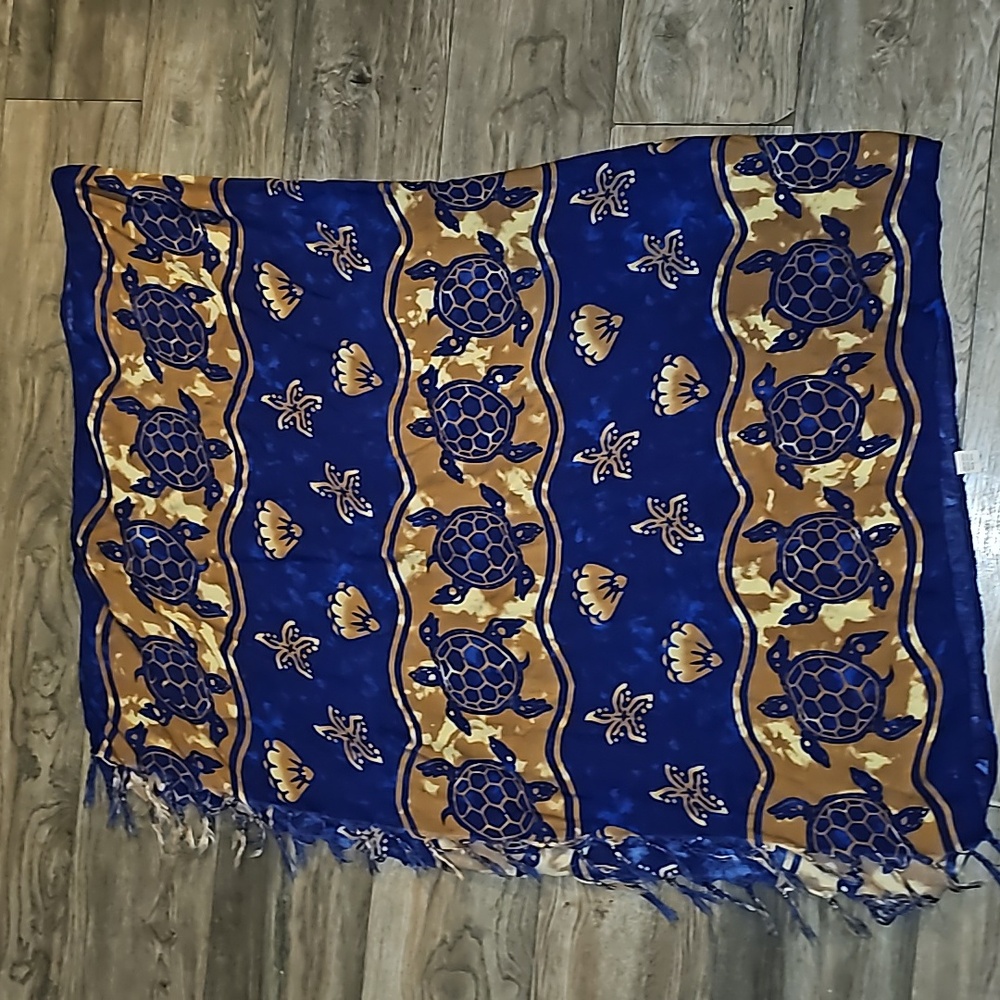 Hibiscus Hawaii collection scarf skirt beach ⛱️ 🐢 print